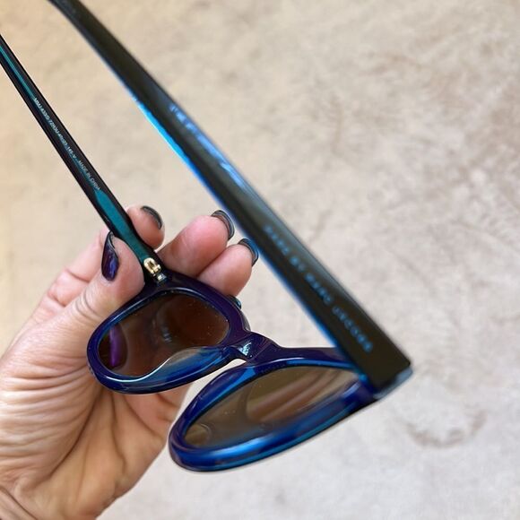 *Marc Jacobs* Iridescent Blue Black Sunnies main image 7
